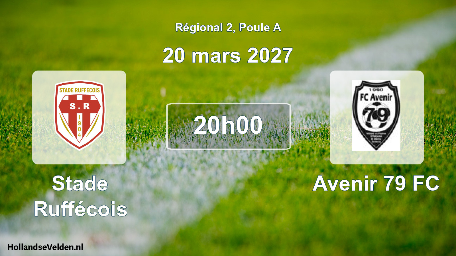 Scheduled Match: Stade Ruffécois - Avenir 79 FC (20 March 2027)
