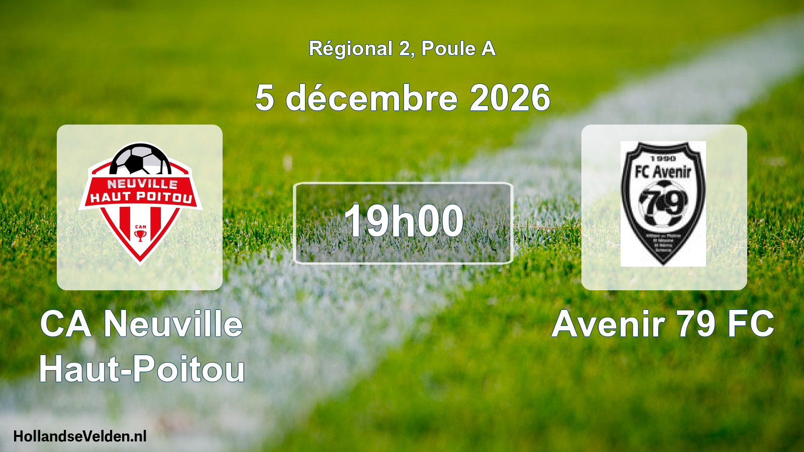 Scheduled Match: CA Neuville Haut-Poitou - Avenir 79 FC (5 December 2026)
