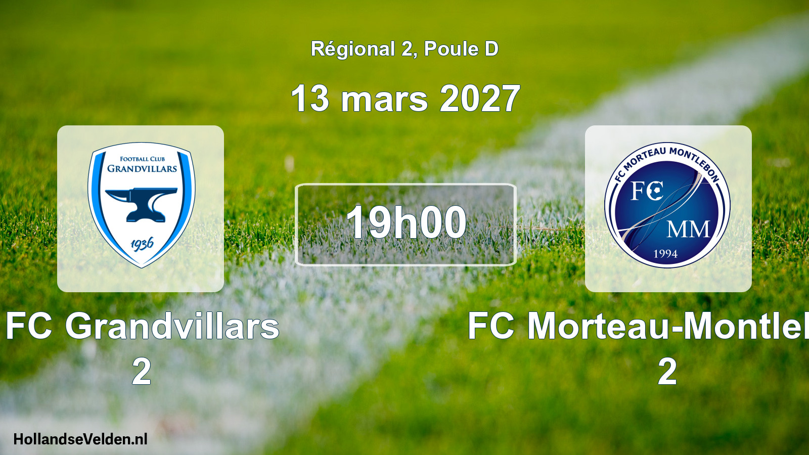 Scheduled Match: FC Grandvillars 2 - FC Morteau-Montlebon 2 (13 March 2027)