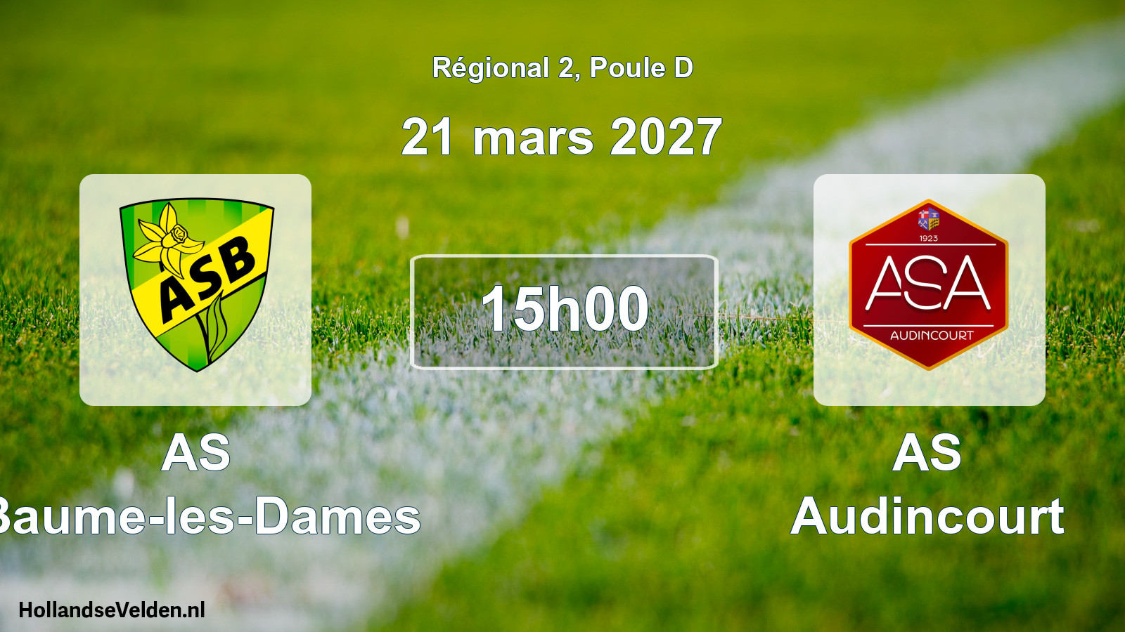 Scheduled Match: AS Baume-les-Dames - AS Audincourt (21 March 2027)