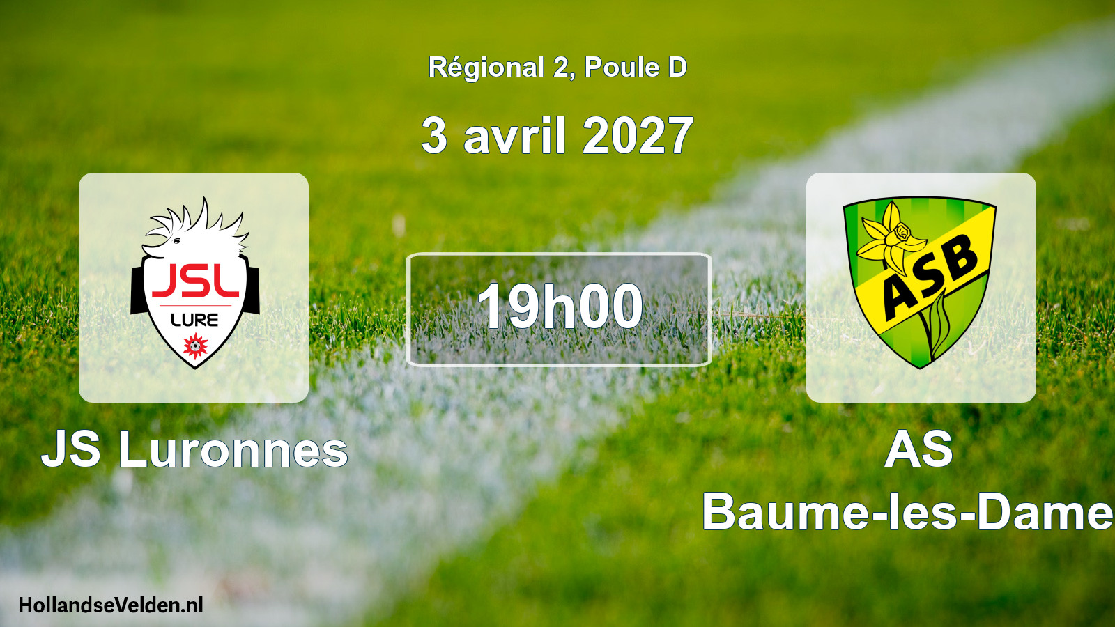 Scheduled Match: JS Luronnes - AS Baume-les-Dames (3 April 2027)