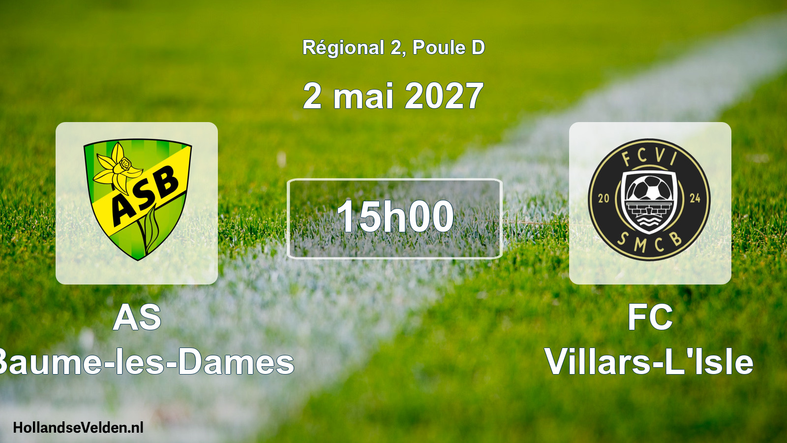 Scheduled Match: AS Baume-les-Dames - FC Villars-L'Isle (2 May 2027)