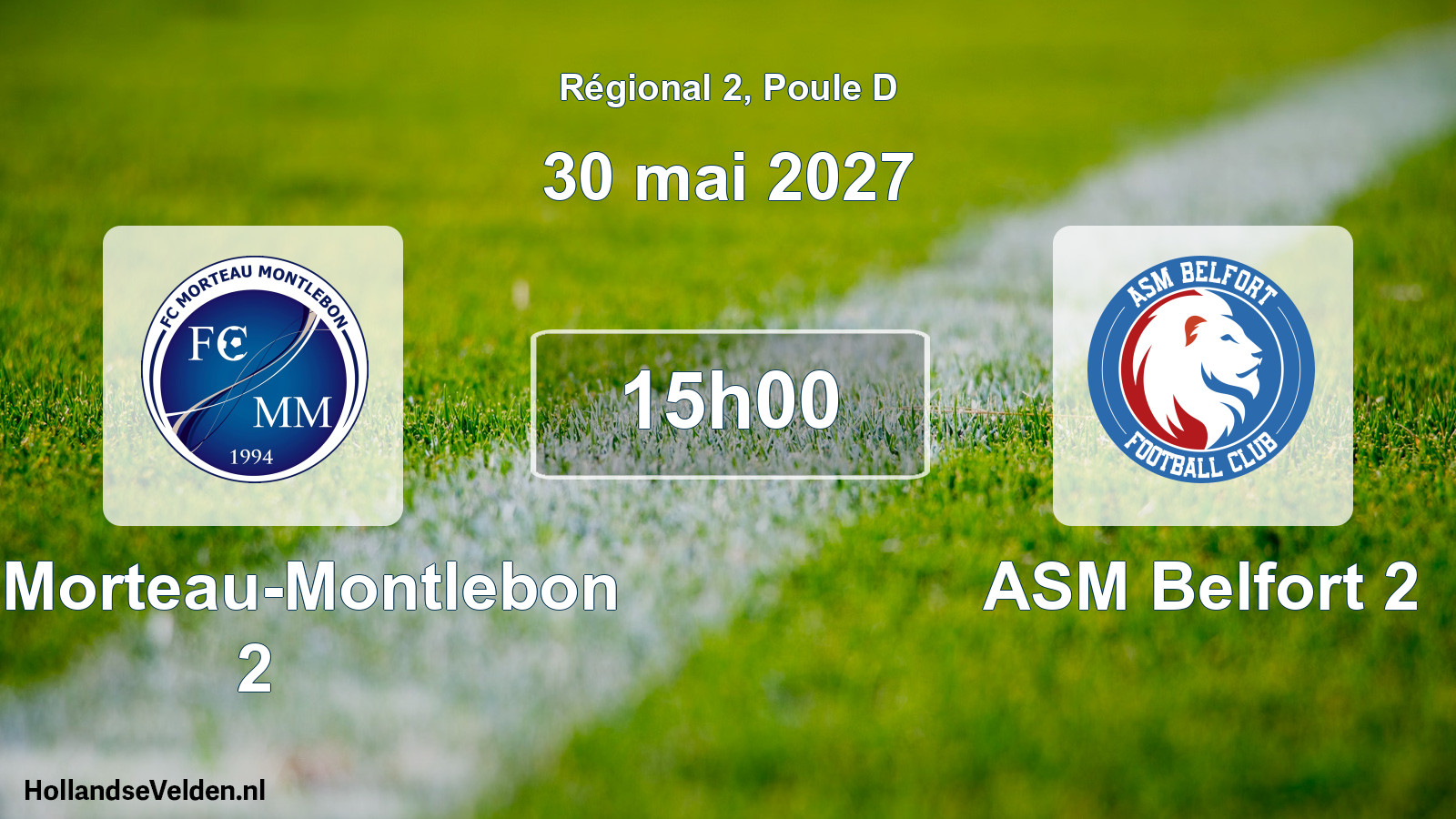 Scheduled Match: FC Morteau-Montlebon 2 - ASM Belfort 2 (30 May 2027)