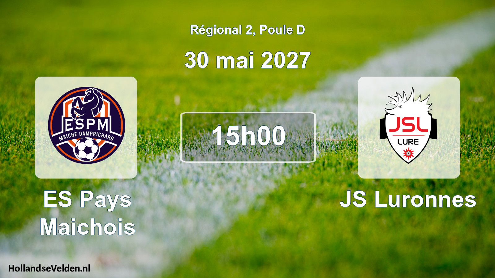 Match programmé: ES Pays Maichois - JS Luronnes (30 mai 2027)