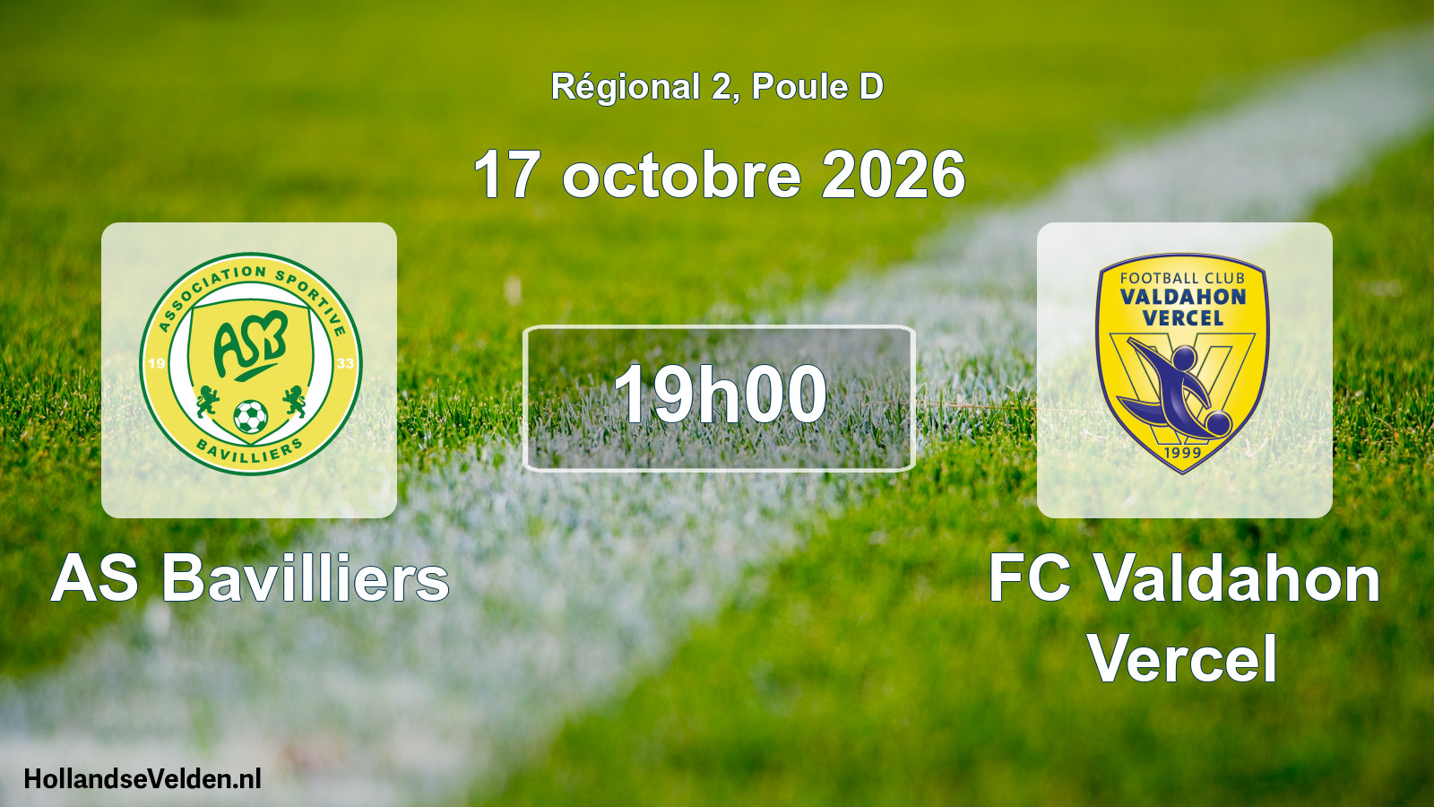 Scheduled Match: AS Bavilliers - FC Valdahon Vercel (17 October 2026)