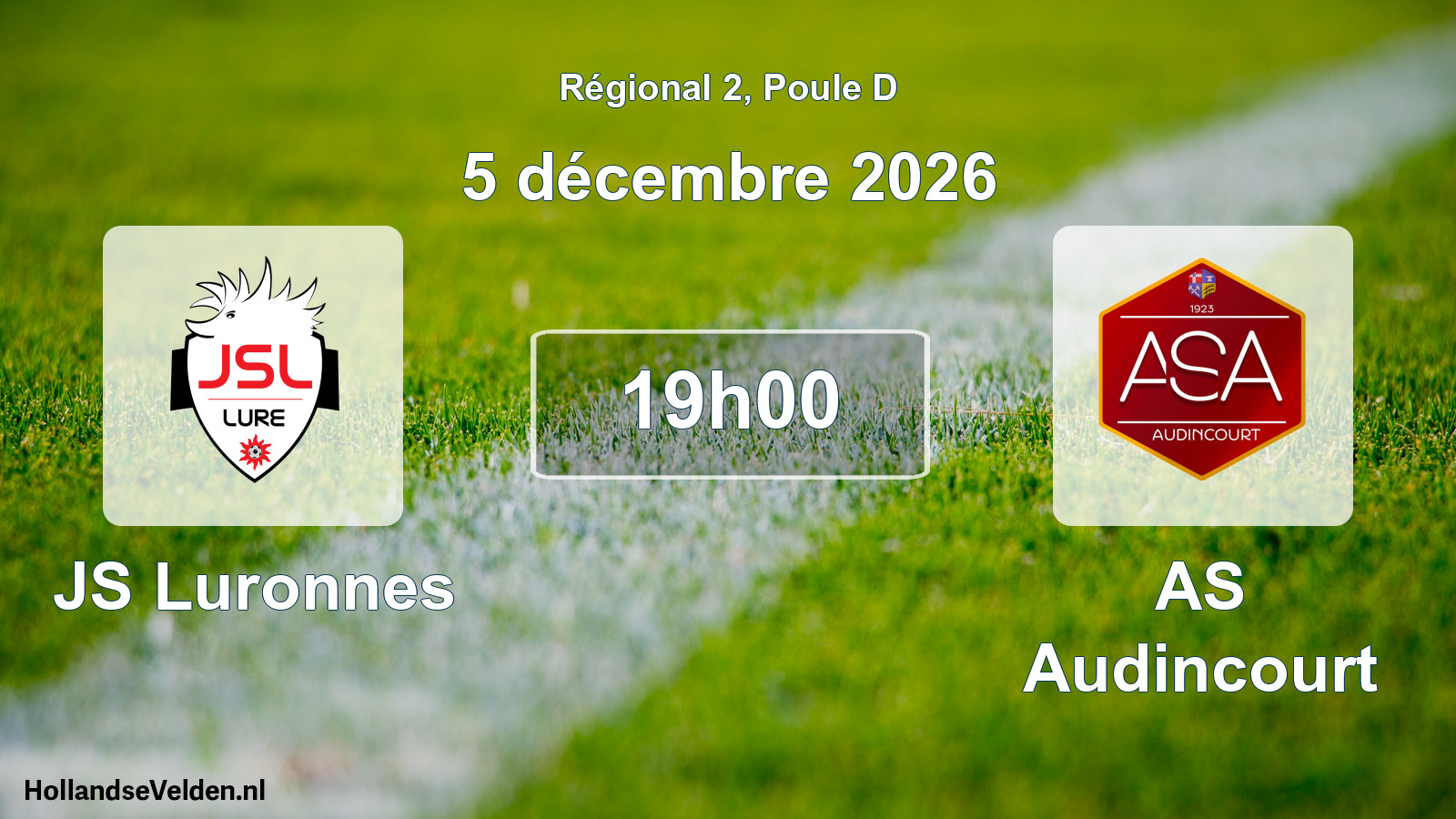 Scheduled Match: JS Luronnes - AS Audincourt (5 December 2026)