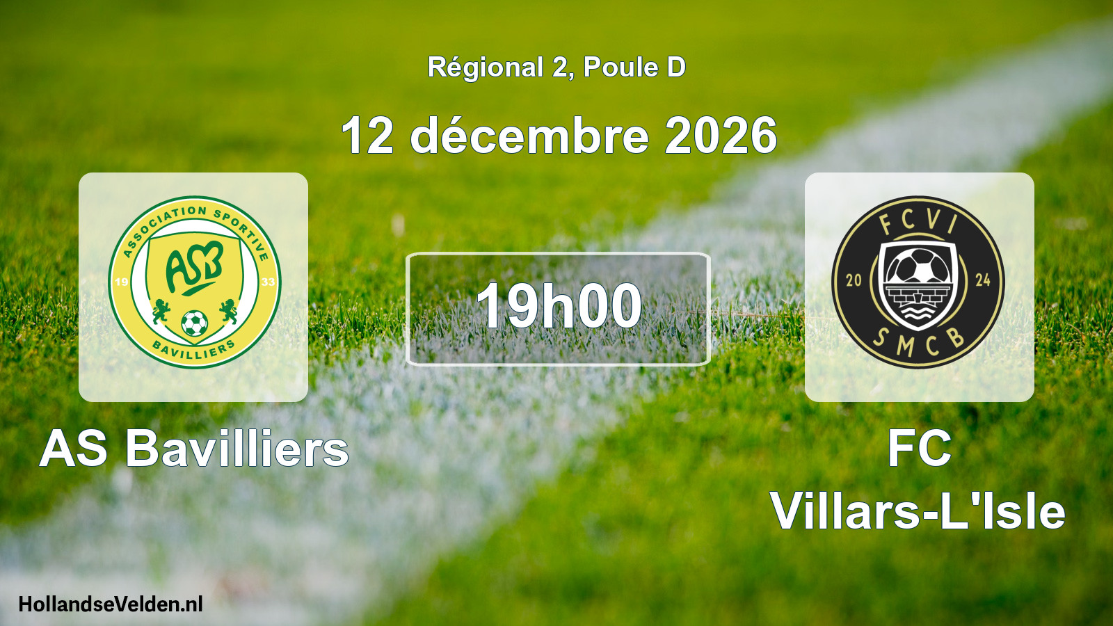 Scheduled Match: AS Bavilliers - FC Villars-L'Isle (12 December 2026)