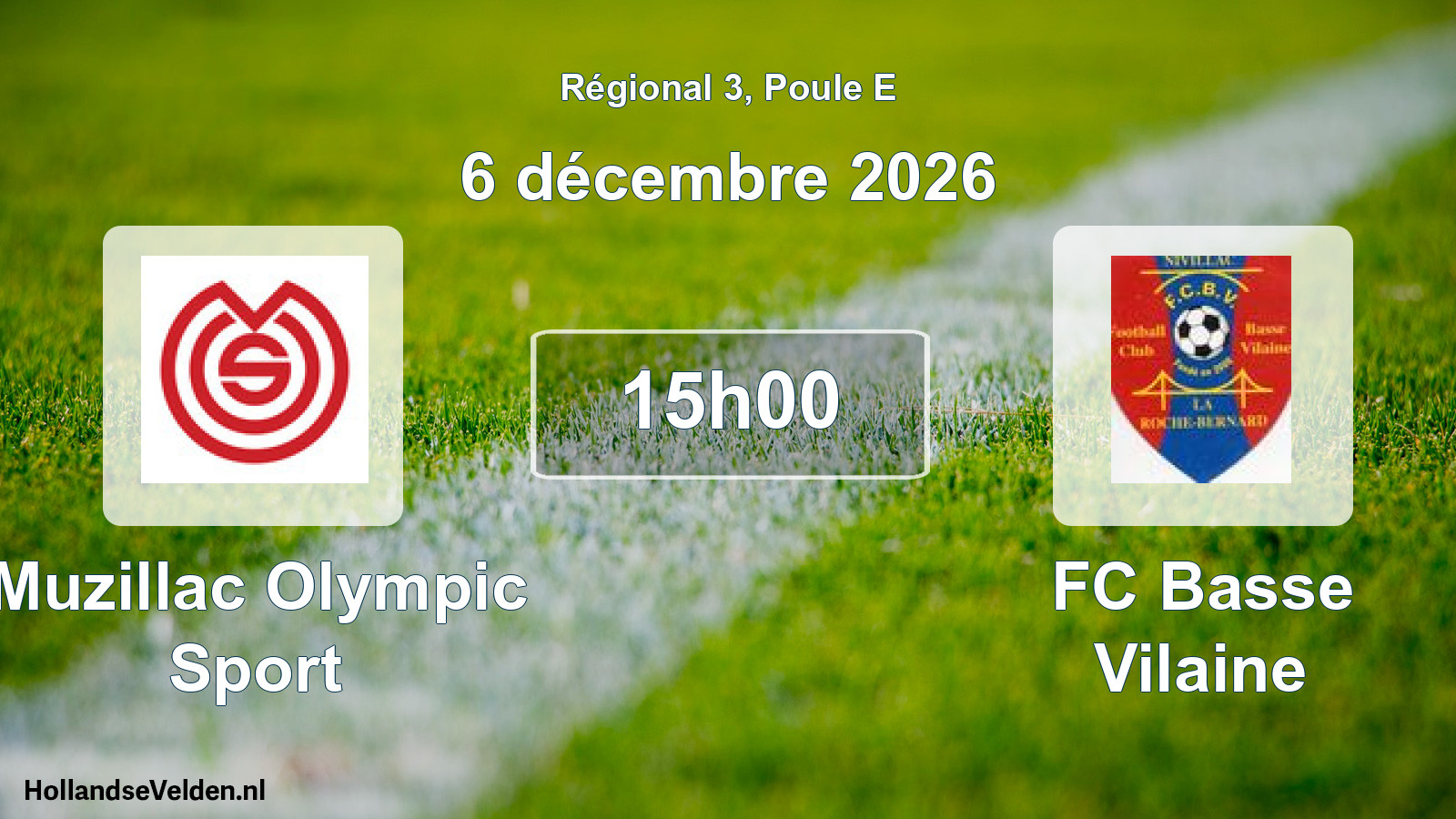 Scheduled Match: Muzillac Olympic Sport - FC Basse Vilaine (6 December 2026)