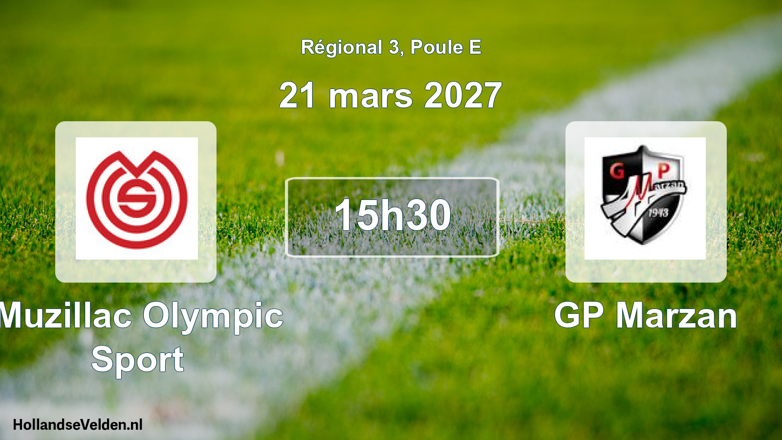 Scheduled Match: Muzillac Olympic Sport - GP Marzan (21 March 2027)