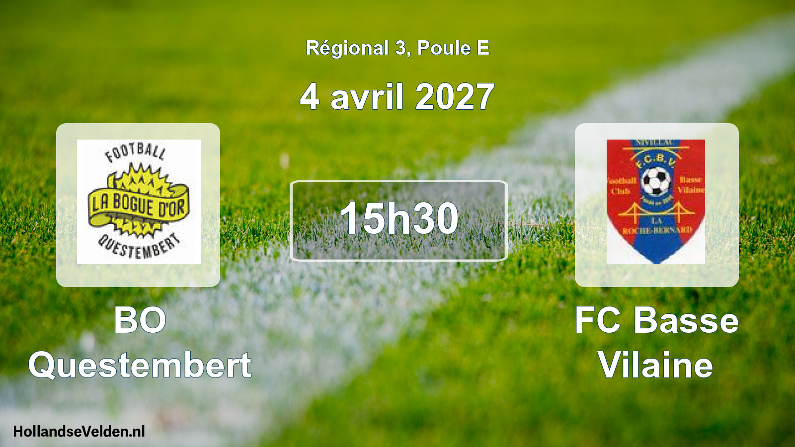 Match programmé: BO Questembert - FC Basse Vilaine (4 avril 2027)