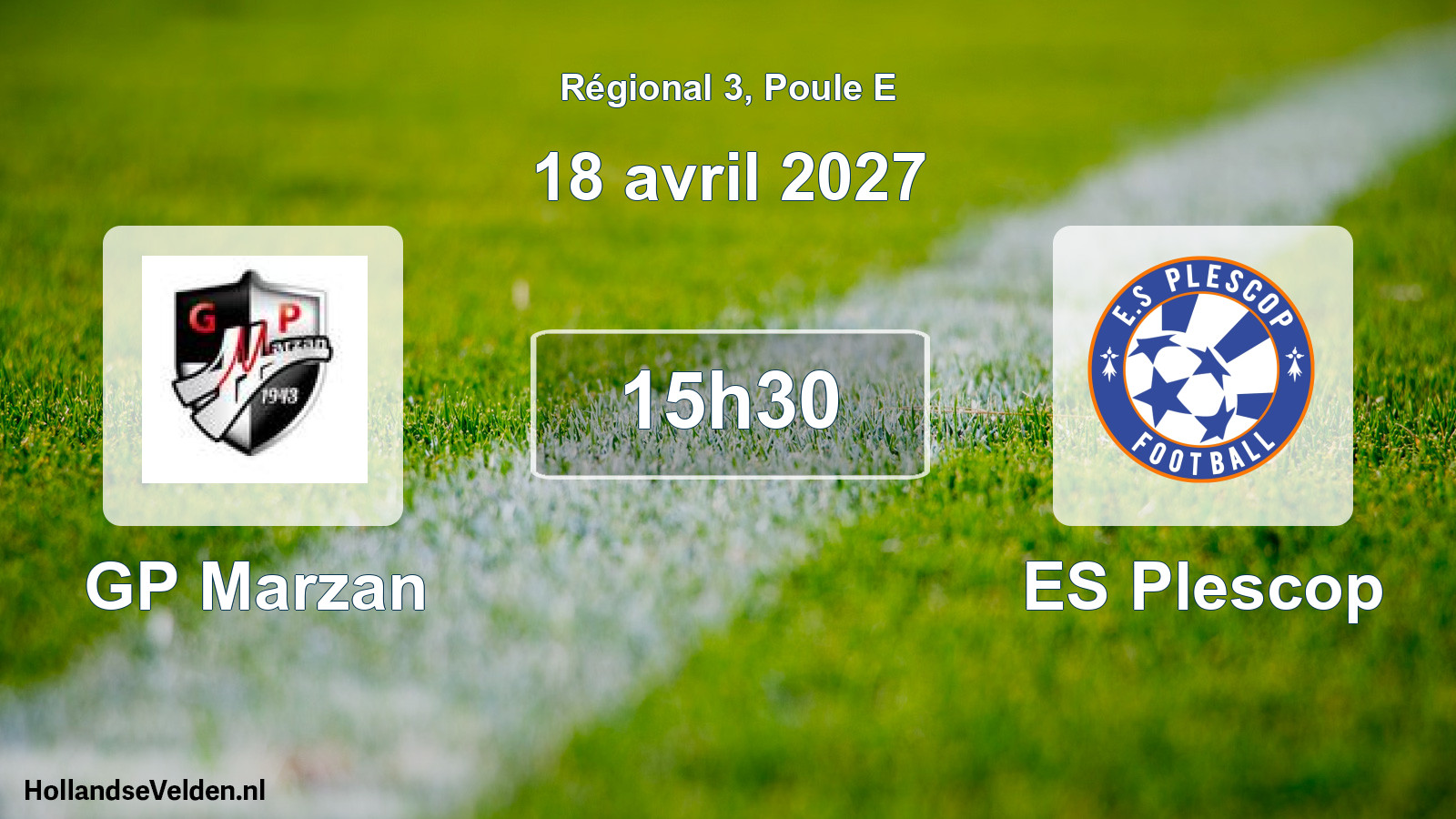 Match programmé: GP Marzan - ES Plescop (18 avril 2027)