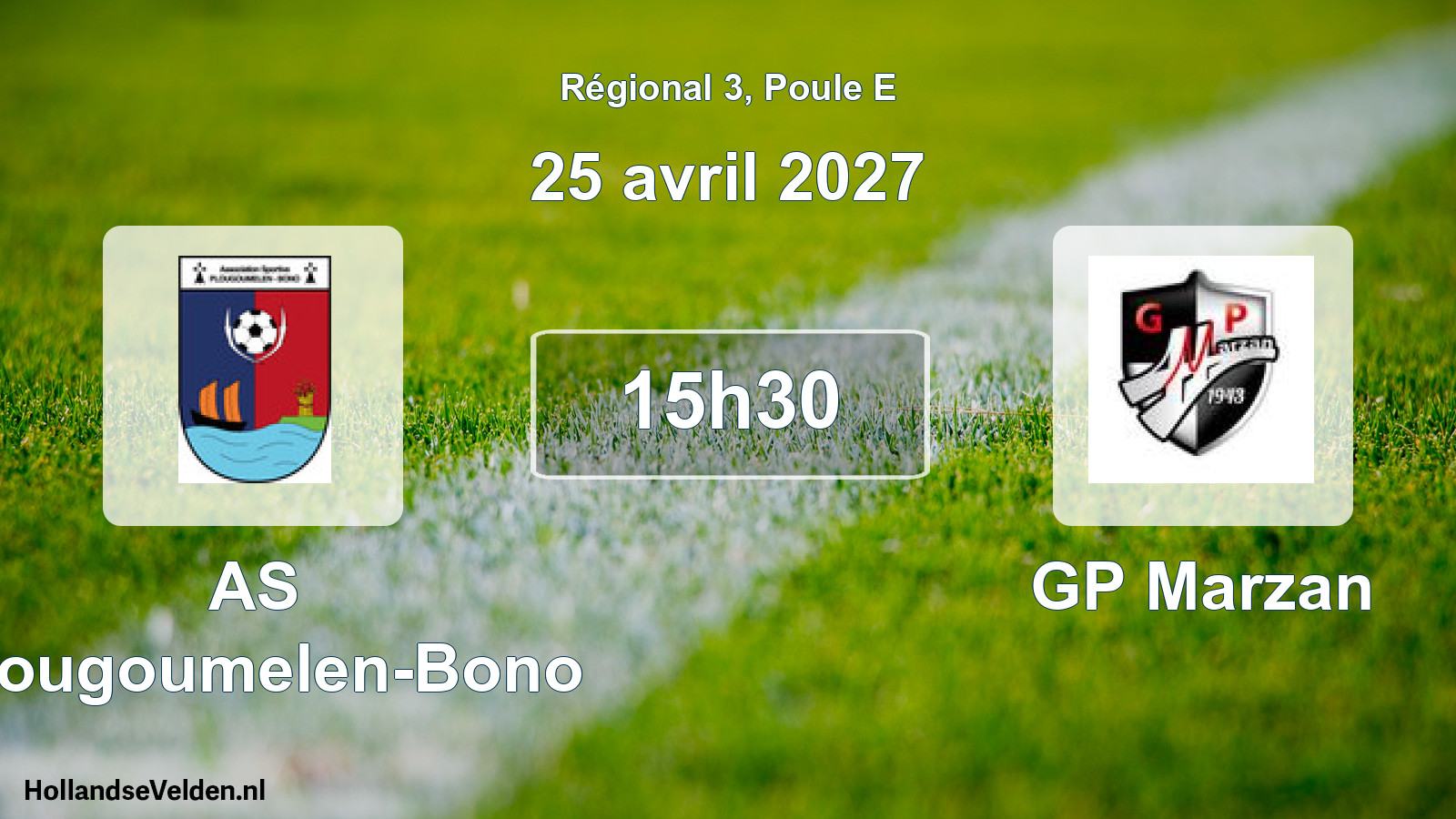 Scheduled Match: AS Plougoumelen-Bono - GP Marzan (25 April 2027)