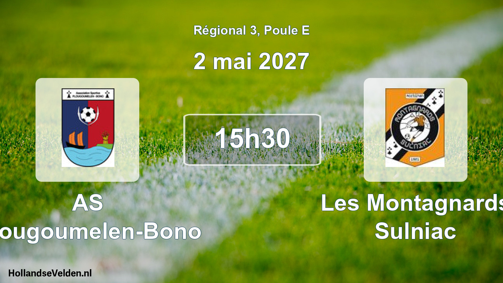 Scheduled Match: AS Plougoumelen-Bono - Les Montagnards Sulniac (2 May 2027)