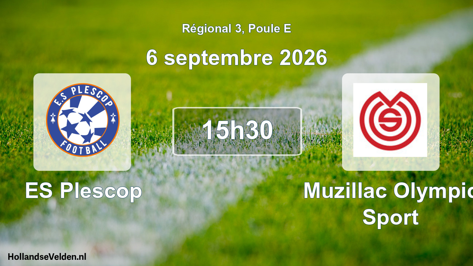 Scheduled Match: ES Plescop - Muzillac Olympic Sport (6 September 2026)