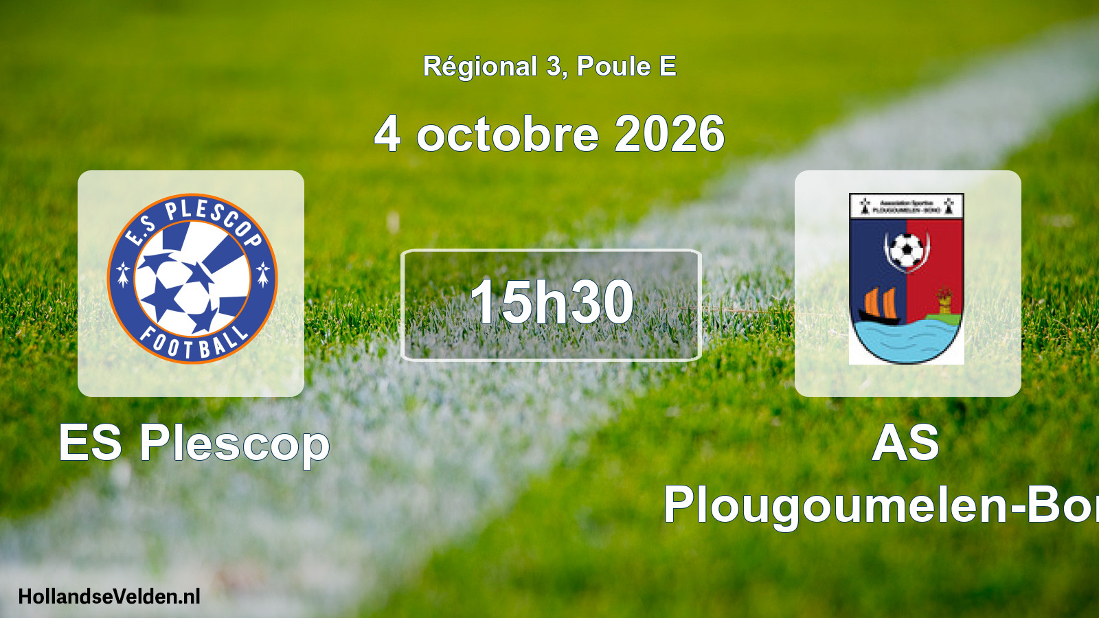 Scheduled Match: ES Plescop - AS Plougoumelen-Bono (4 October 2026)