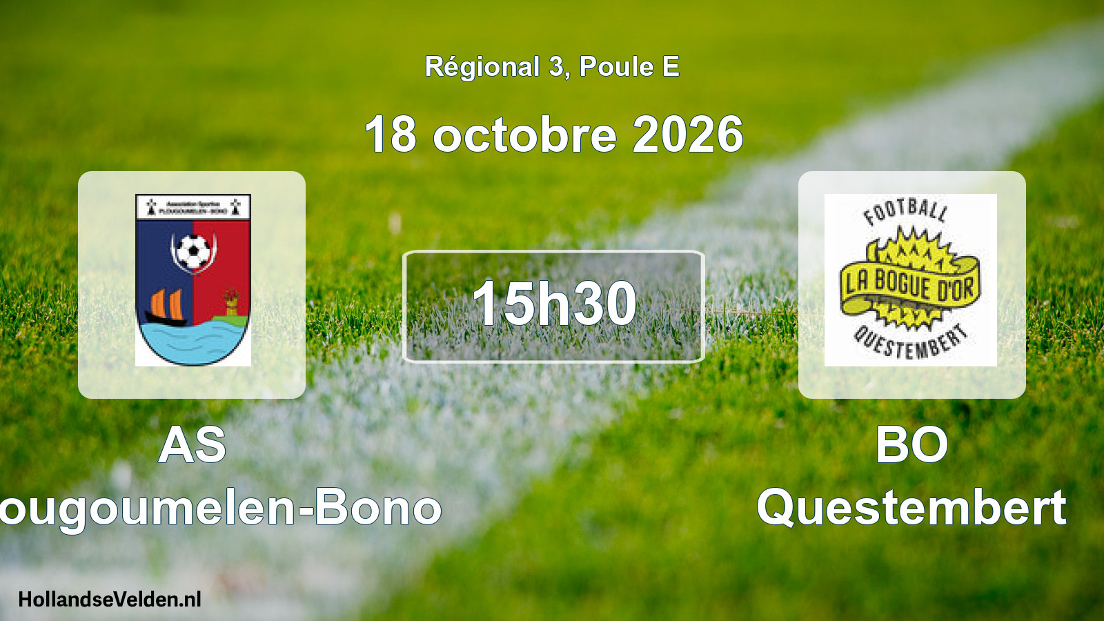 Scheduled Match: AS Plougoumelen-Bono - BO Questembert (18 October 2026)