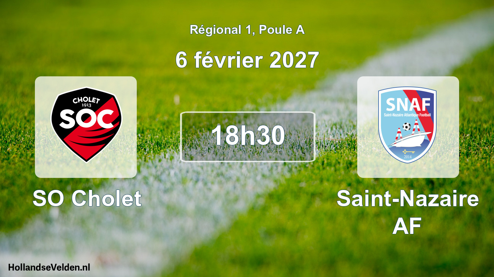 Geplande wedstrijd: SO Cholet - Saint-Nazaire AF (6 februari 2027)