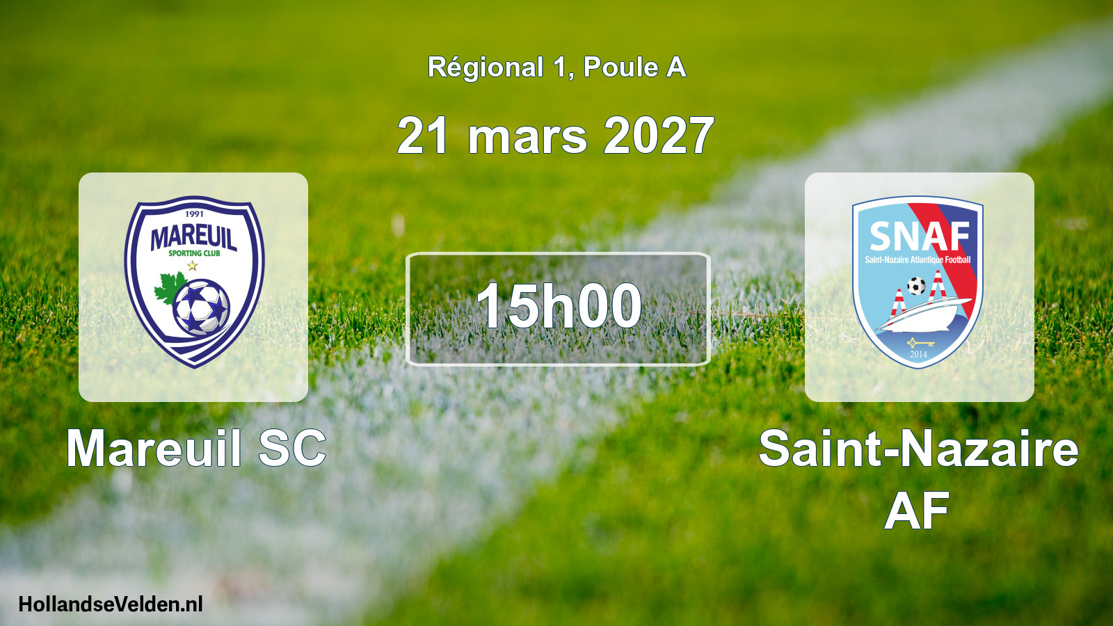 Scheduled Match: Mareuil SC - Saint-Nazaire AF (21 March 2027)