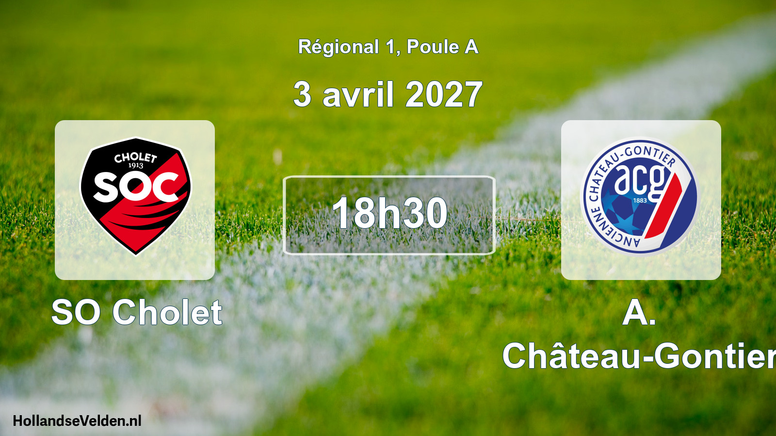 Match programmé: SO Cholet - A. Château-Gontier (3 avril 2027)