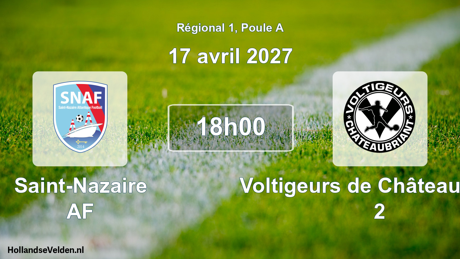 Scheduled Match: Saint-Nazaire AF - Voltigeurs de Châteaubriant 2 (17 April 2027)