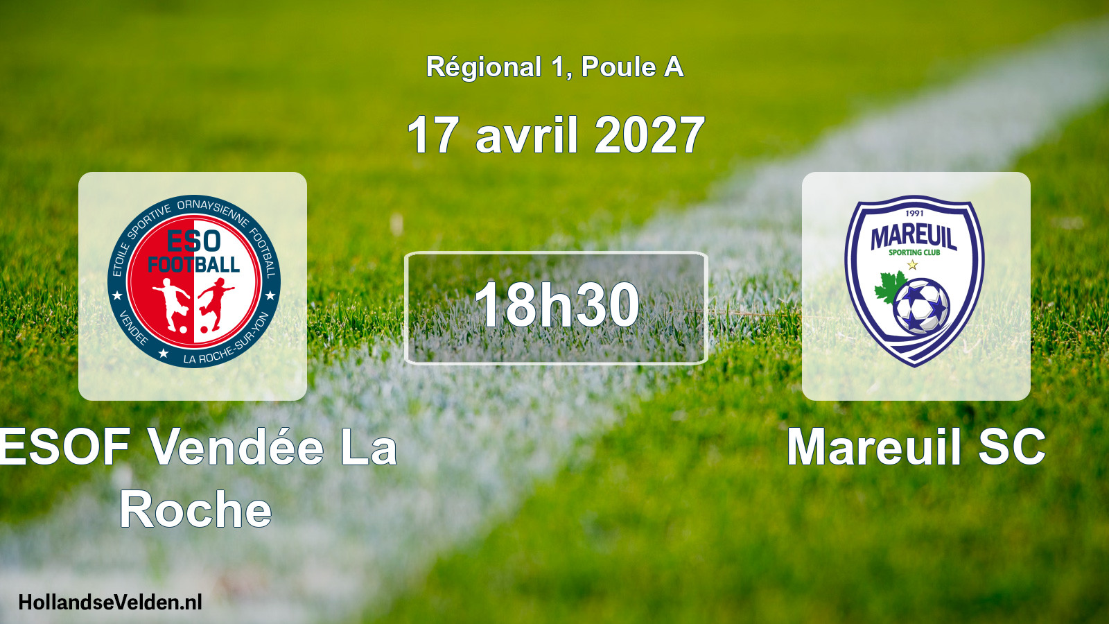 Scheduled Match: ESOF Vendée La Roche - Mareuil SC (17 April 2027)