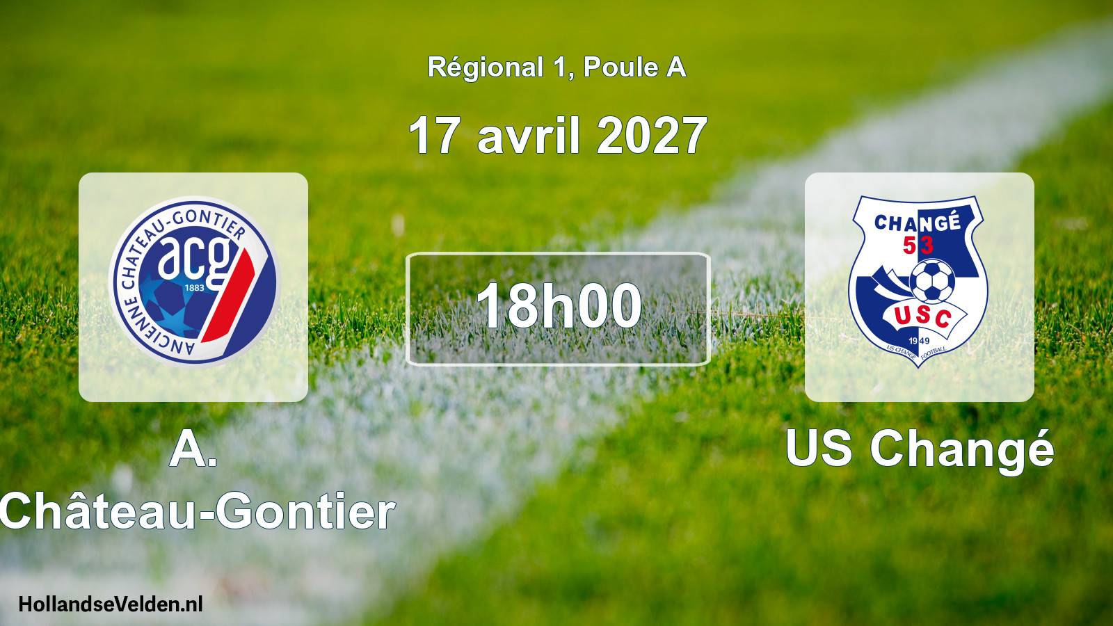 Scheduled Match: A. Château-Gontier - US Changé (17 April 2027)
