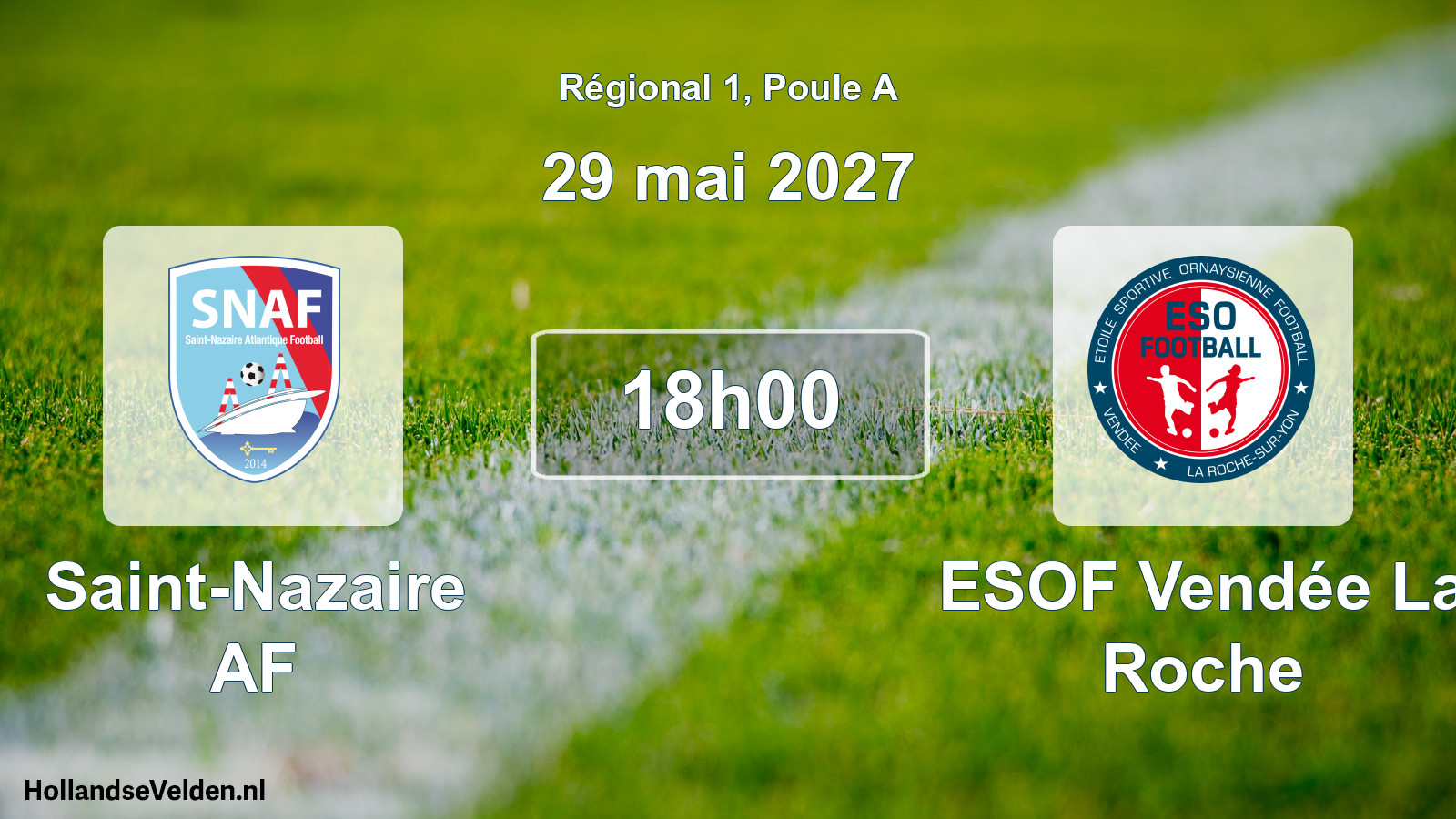 Match programmé: Saint-Nazaire AF - ESOF Vendée La Roche (29 mai 2027)