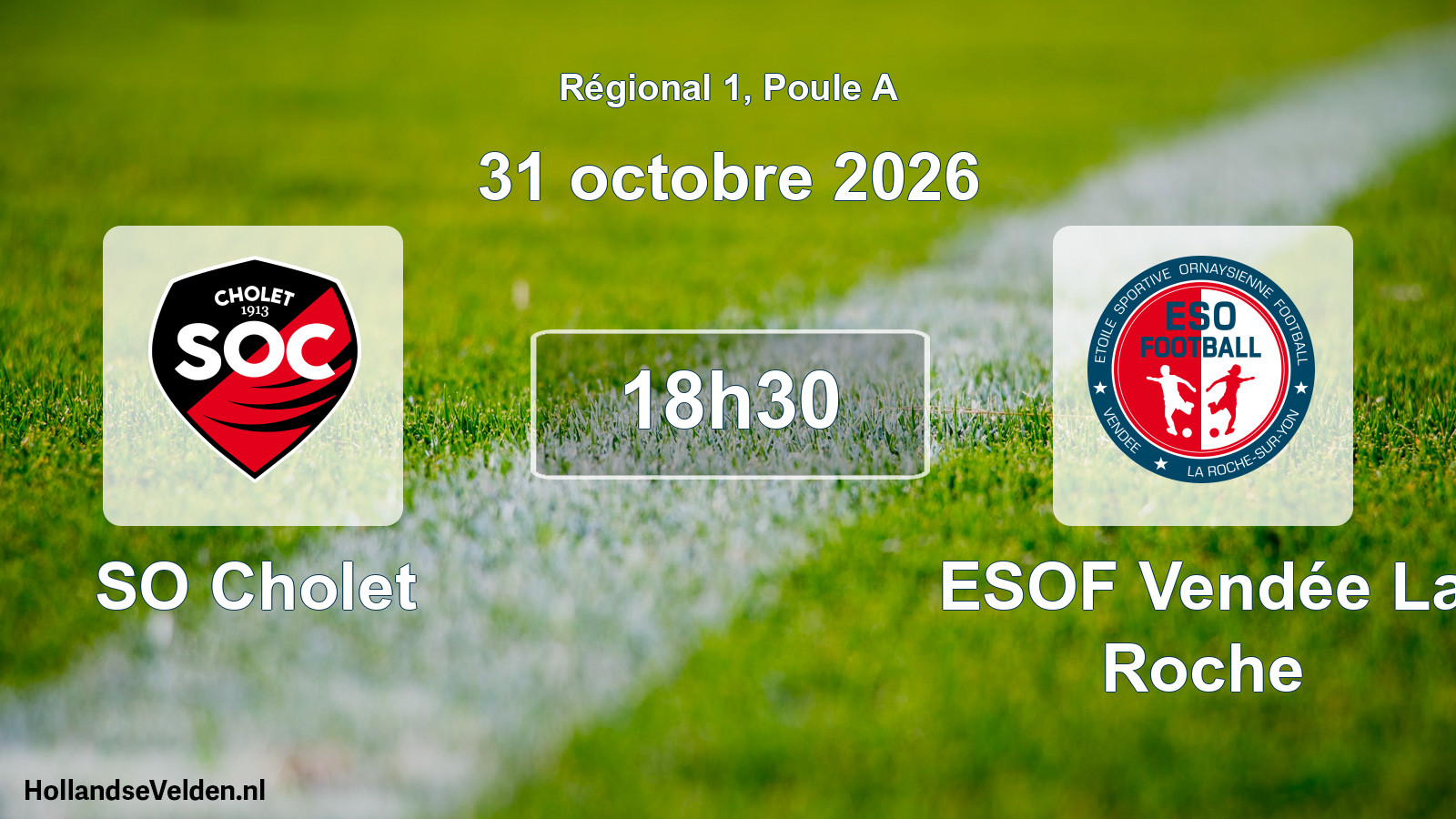 Scheduled Match: SO Cholet - ESOF Vendée La Roche (31 October 2026)