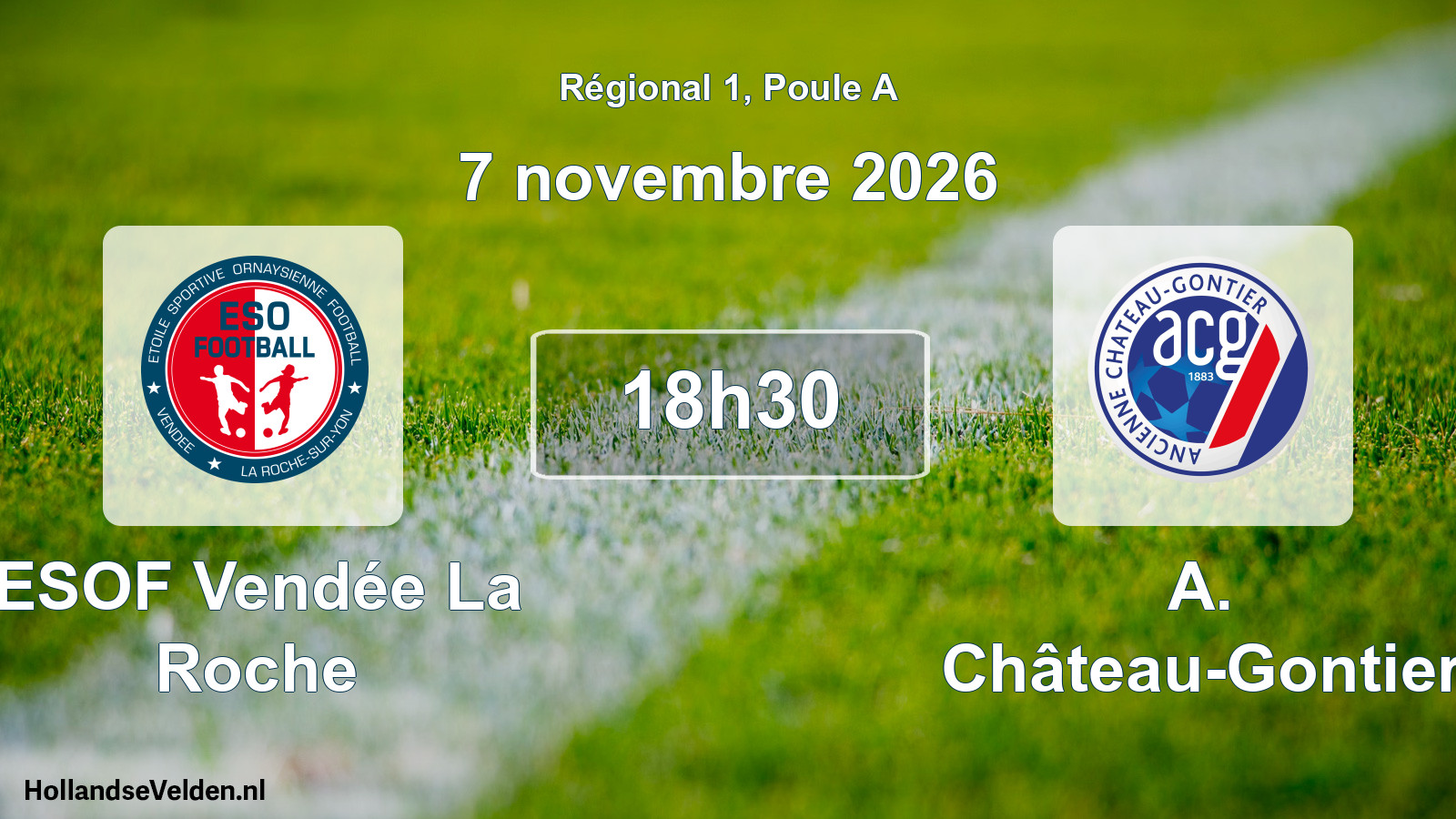 Scheduled Match: ESOF Vendée La Roche - A. Château-Gontier (7 November 2026)