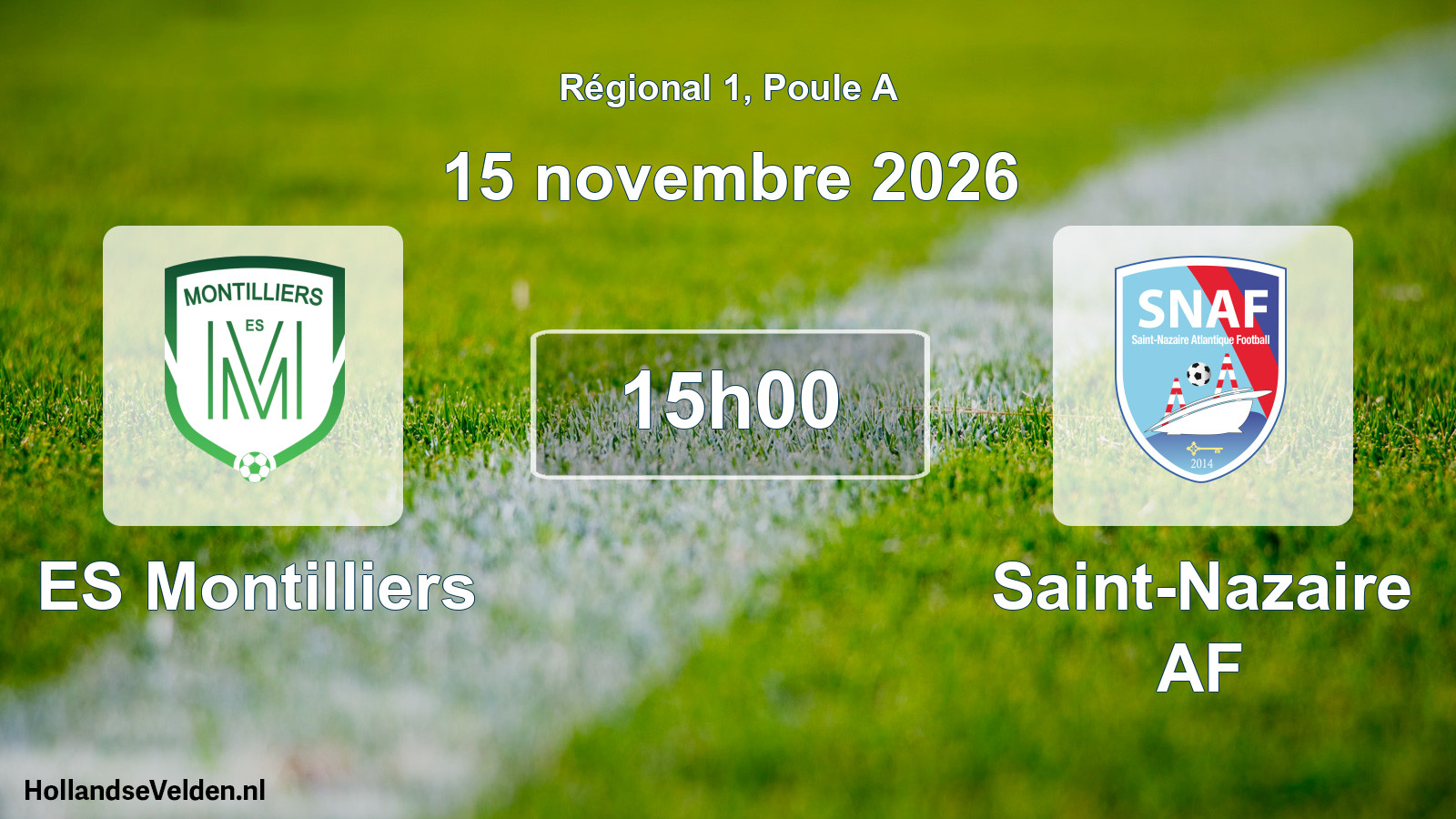 Scheduled Match: ES Montilliers - Saint-Nazaire AF (15 November 2026)