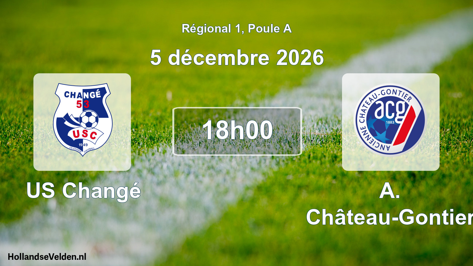 Scheduled Match: US Changé - A. Château-Gontier (5 December 2026)