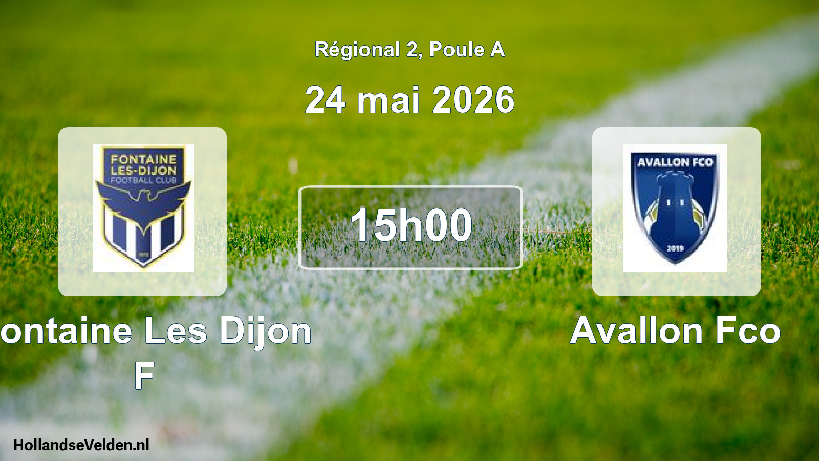 Scheduled Match: Fontaine Les Dijon F - Avallon Fco (24 May 2026)