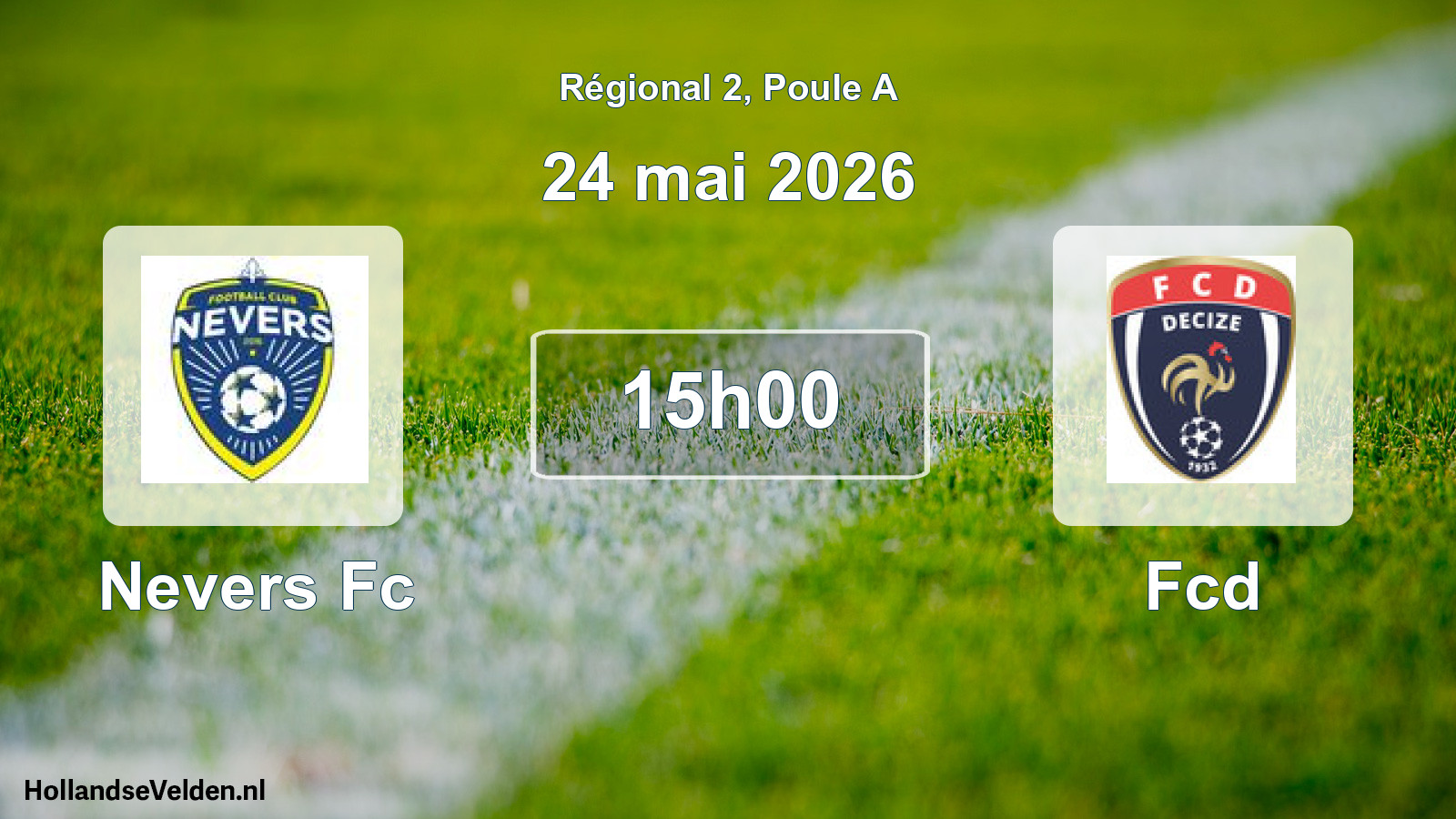 Geplande wedstrijd: Nevers Fc - Fcd (24 mei 2026)