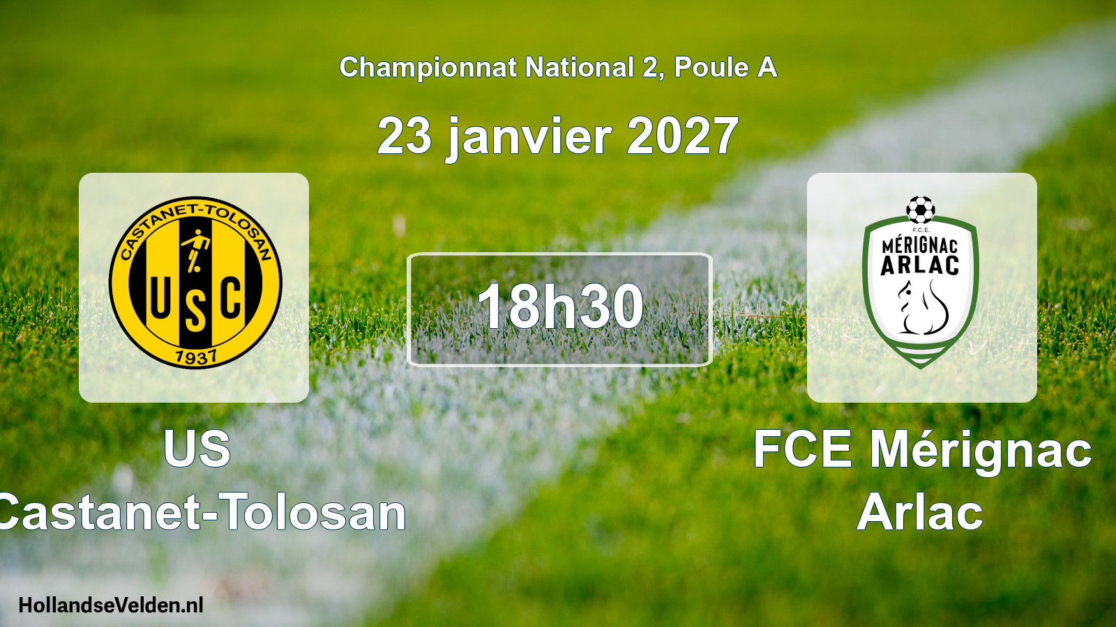 Match programmé: US Castanet-Tolosan - FCE Mérignac Arlac (23 janvier 2027)