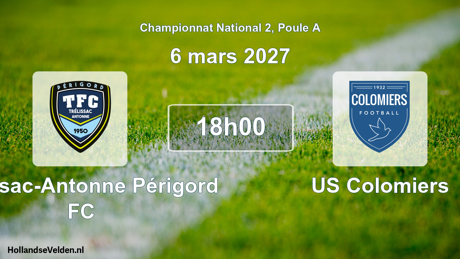 Scheduled Match: Trélissac-Antonne Périgord FC - US Colomiers (6 March 2027)
