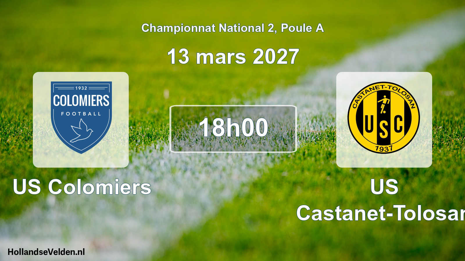 Match programmé: US Colomiers - US Castanet-Tolosan (13 mars 2027)