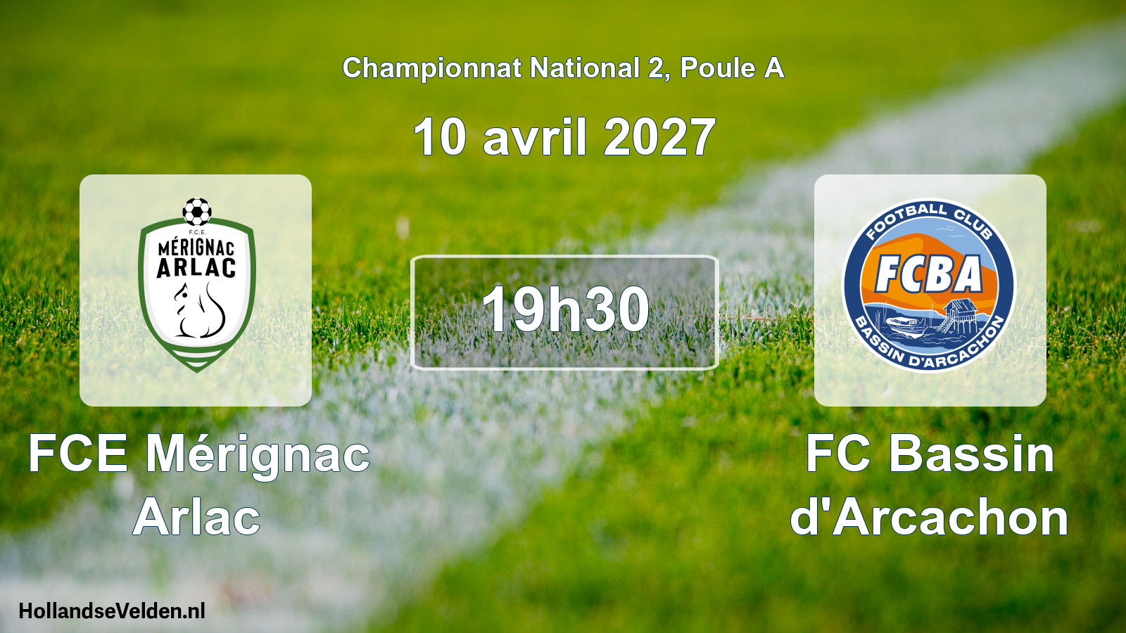 Scheduled Match: FCE Mérignac Arlac - FC Bassin d'Arcachon (10 April 2027)