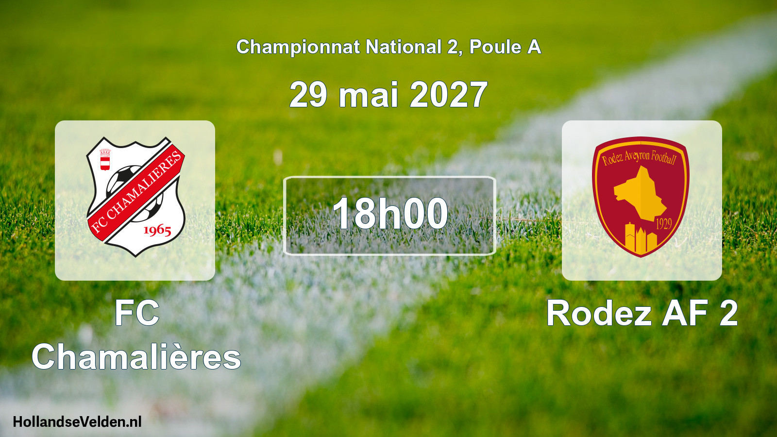 Match programmé: FC Chamalières - Rodez AF 2 (29 mai 2027)