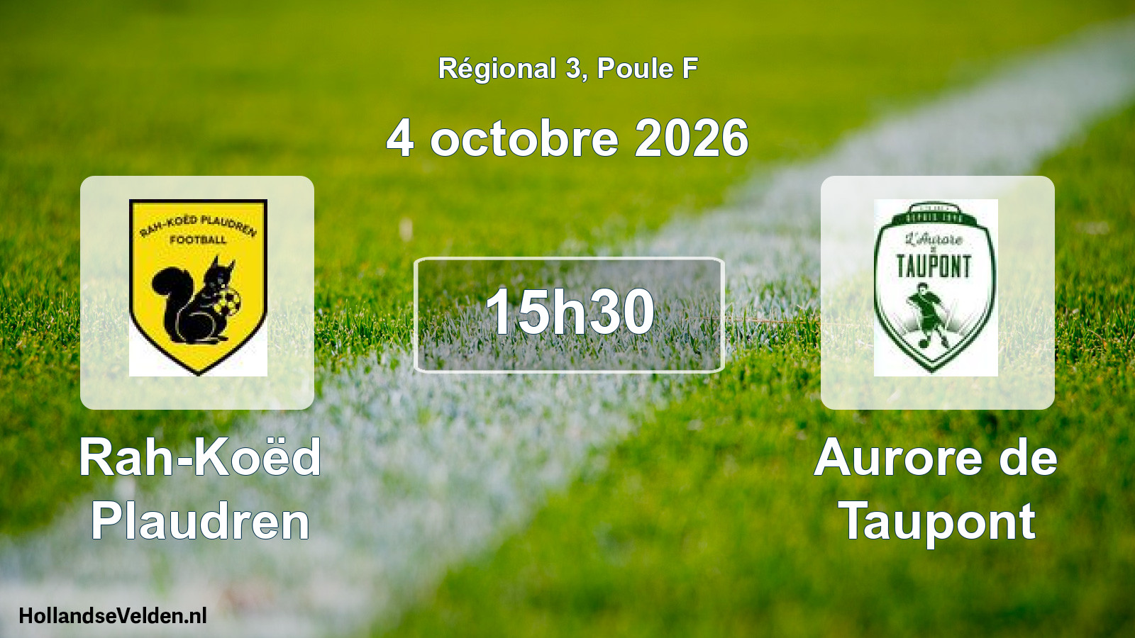 Scheduled Match: Rah-Koëd Plaudren - Aurore de Taupont (4 October 2026)