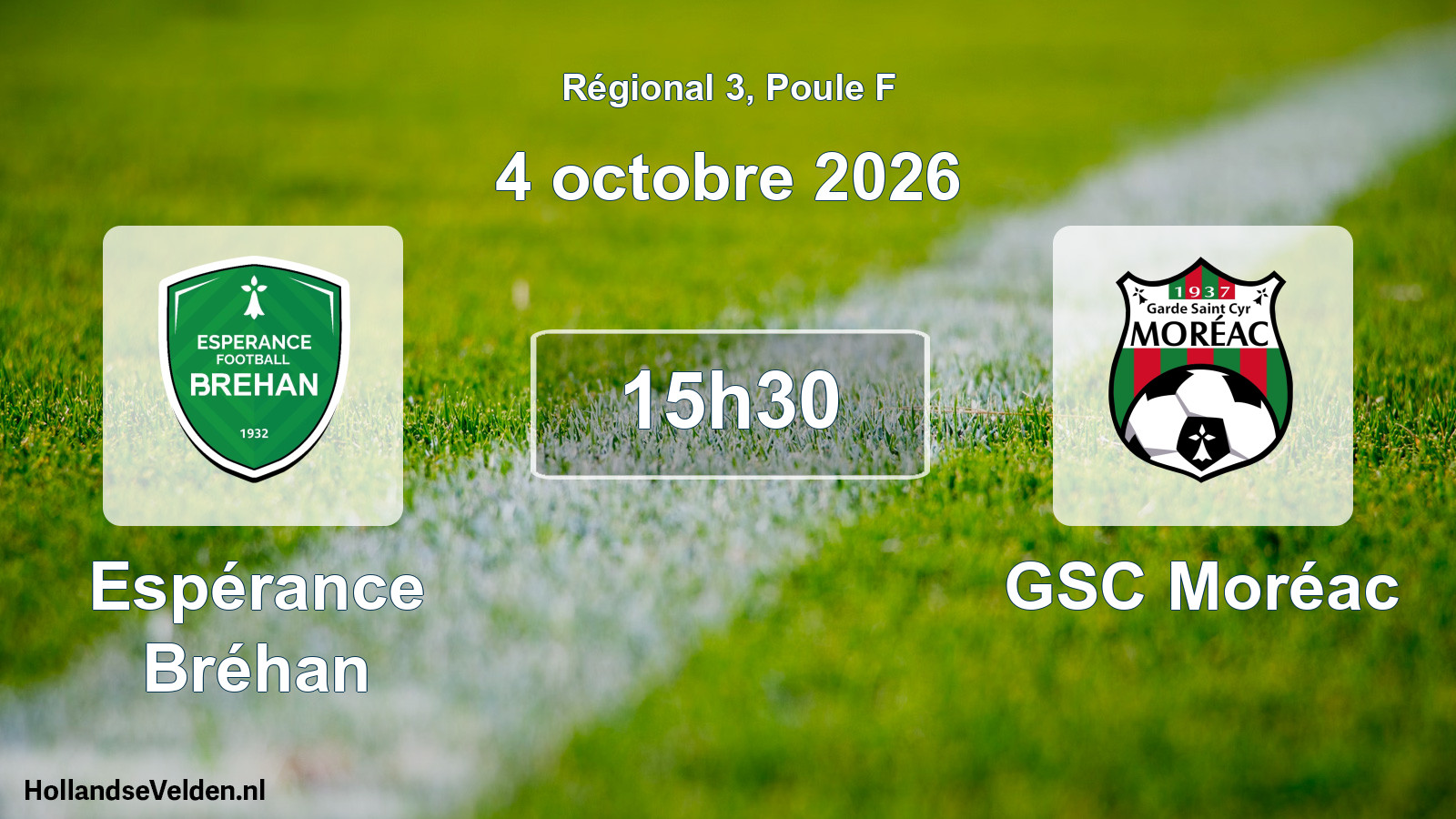 Scheduled Match: Espérance Bréhan - GSC Moréac (4 October 2026)