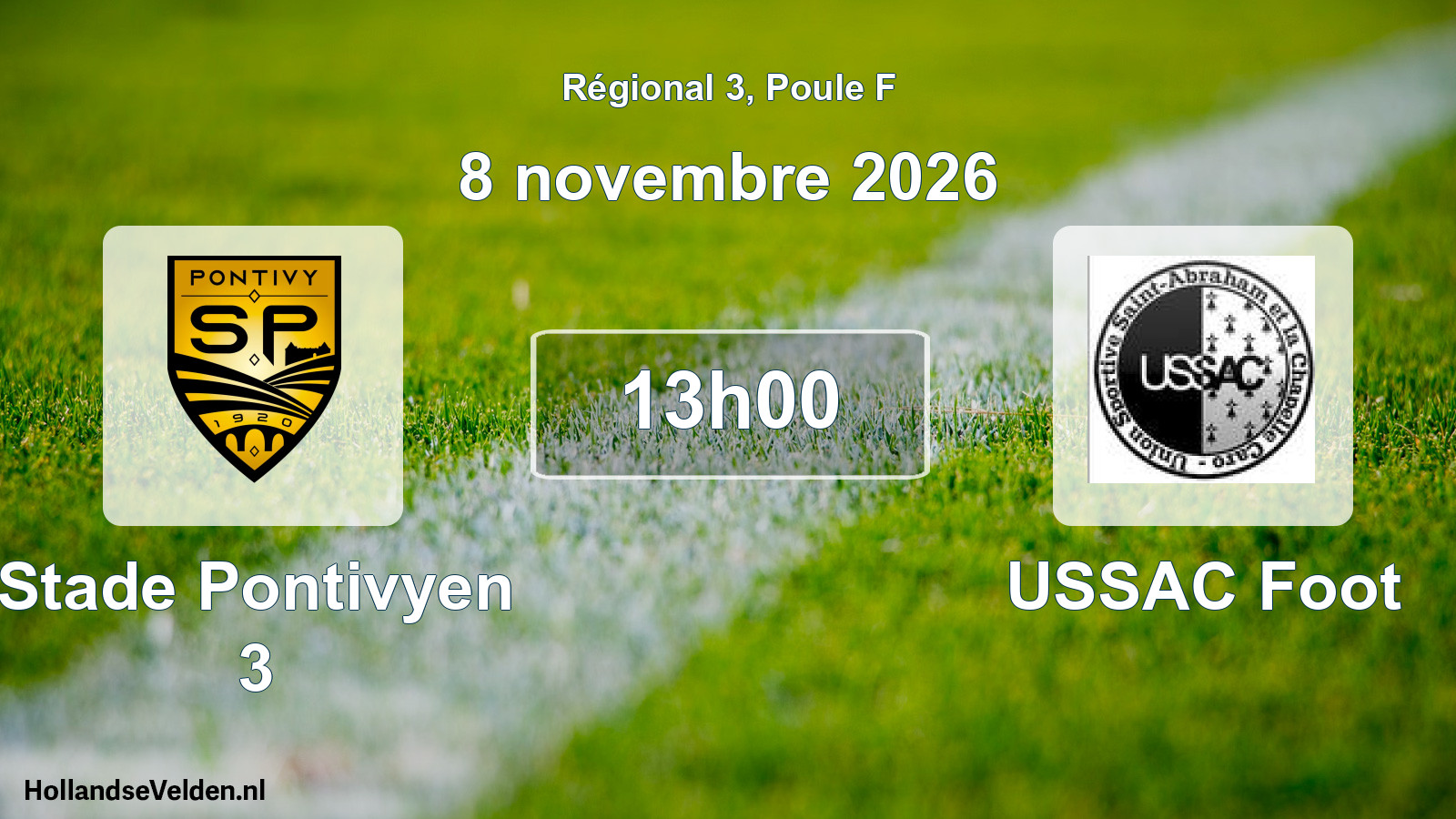 Geplande wedstrijd: Stade Pontivyen 3 - USSAC Foot (8 november 2026)