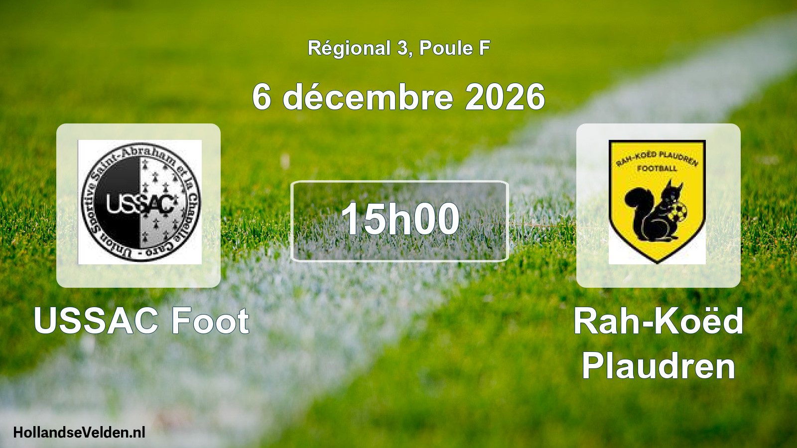 Match programmé: USSAC Foot - Rah-Koëd Plaudren (6 décembre 2026)