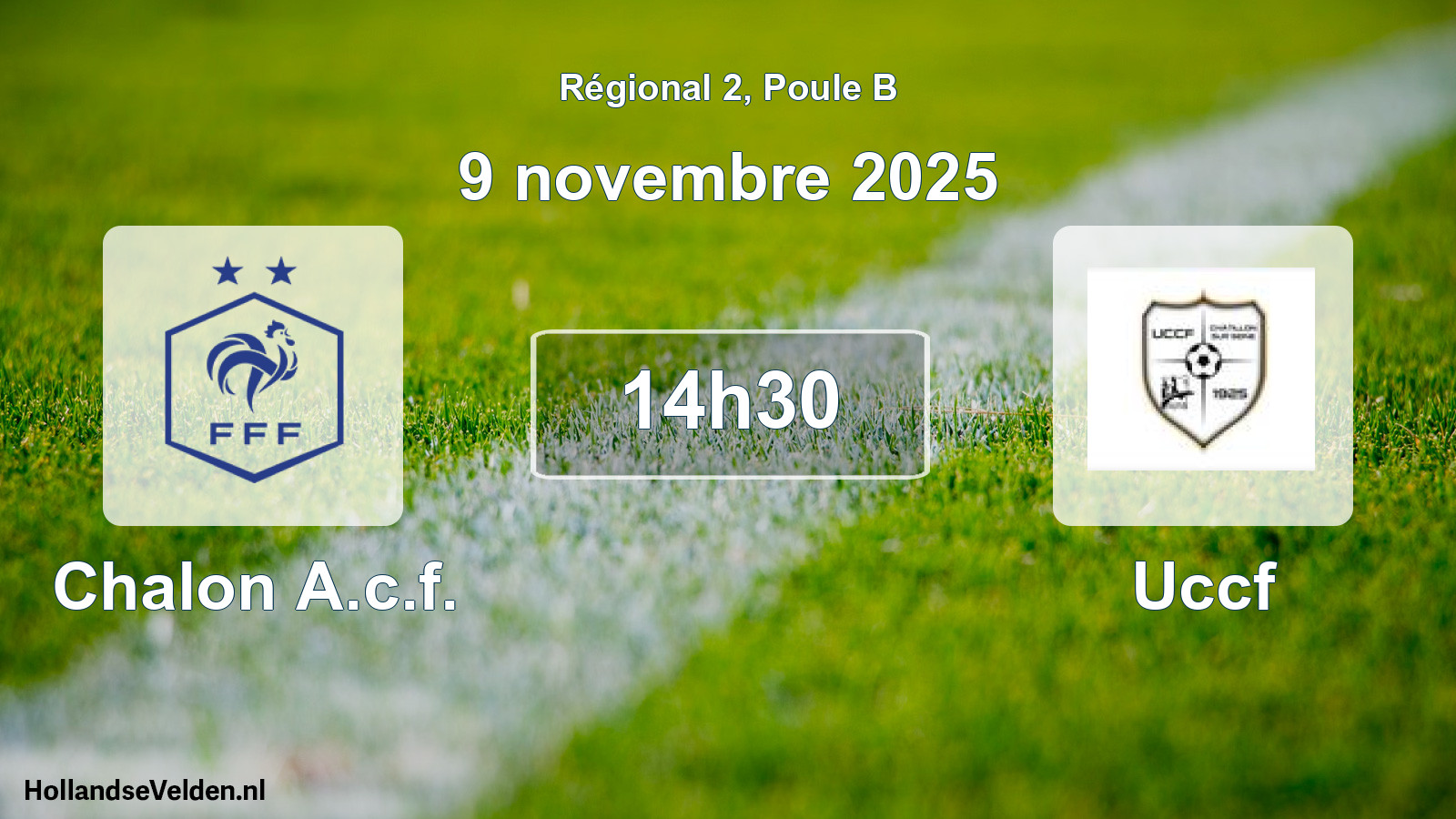 Geplande wedstrijd: Chalon A.c.f. - Uccf (9 novembre 2025)