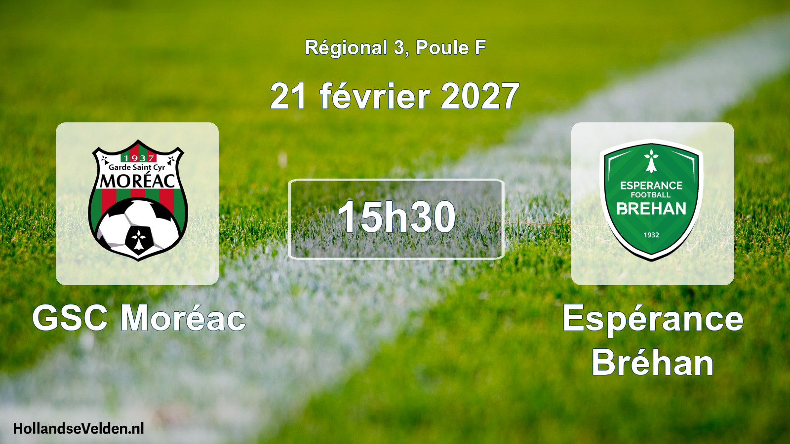 Scheduled Match: GSC Moréac - Espérance Bréhan (21 February 2027)