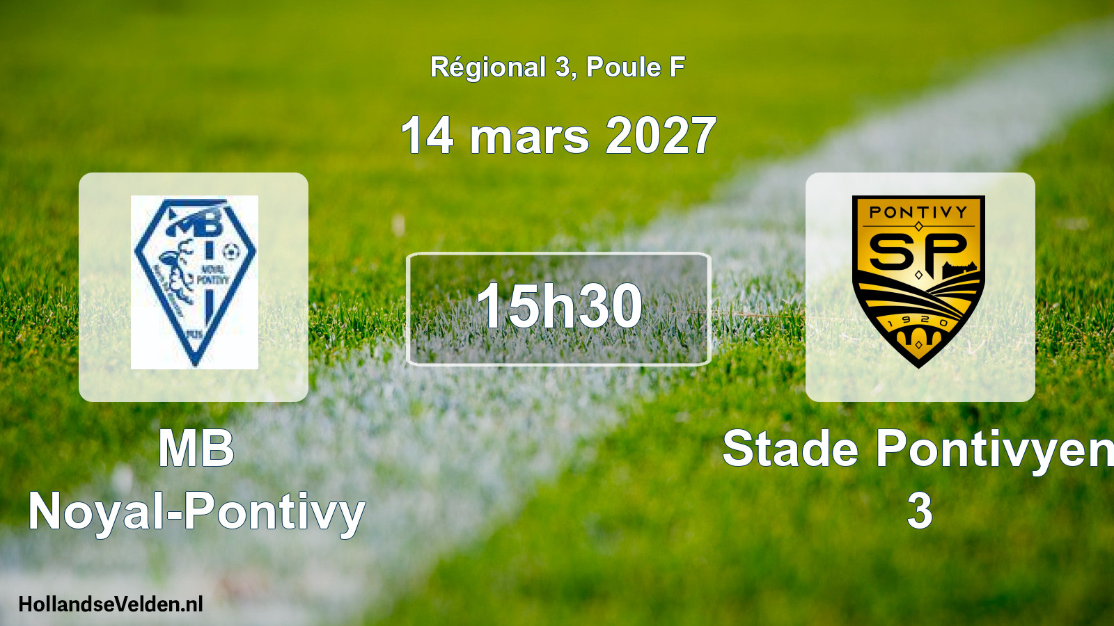Scheduled Match: MB Noyal-Pontivy - Stade Pontivyen 3 (14 March 2027)