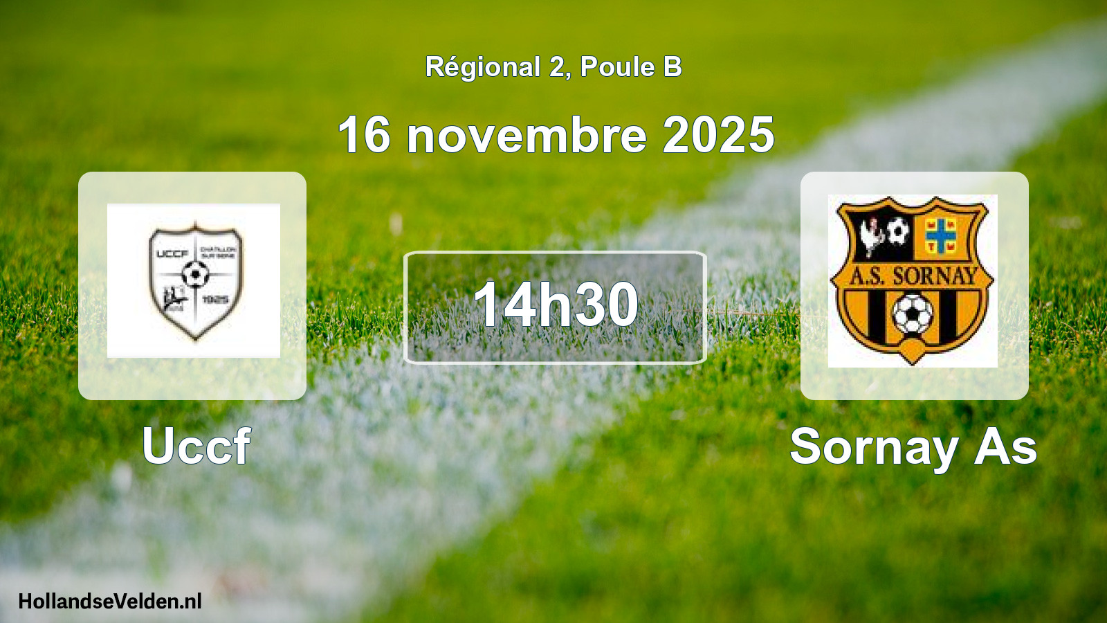 Geplande wedstrijd: Uccf - Sornay As (16 november 2025)