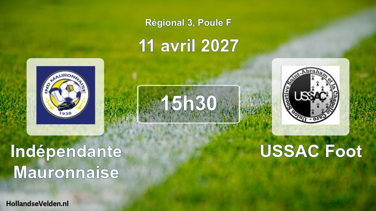 Geplande wedstrijd: Indépendante Mauronnaise - USSAC Foot (11 april 2027)