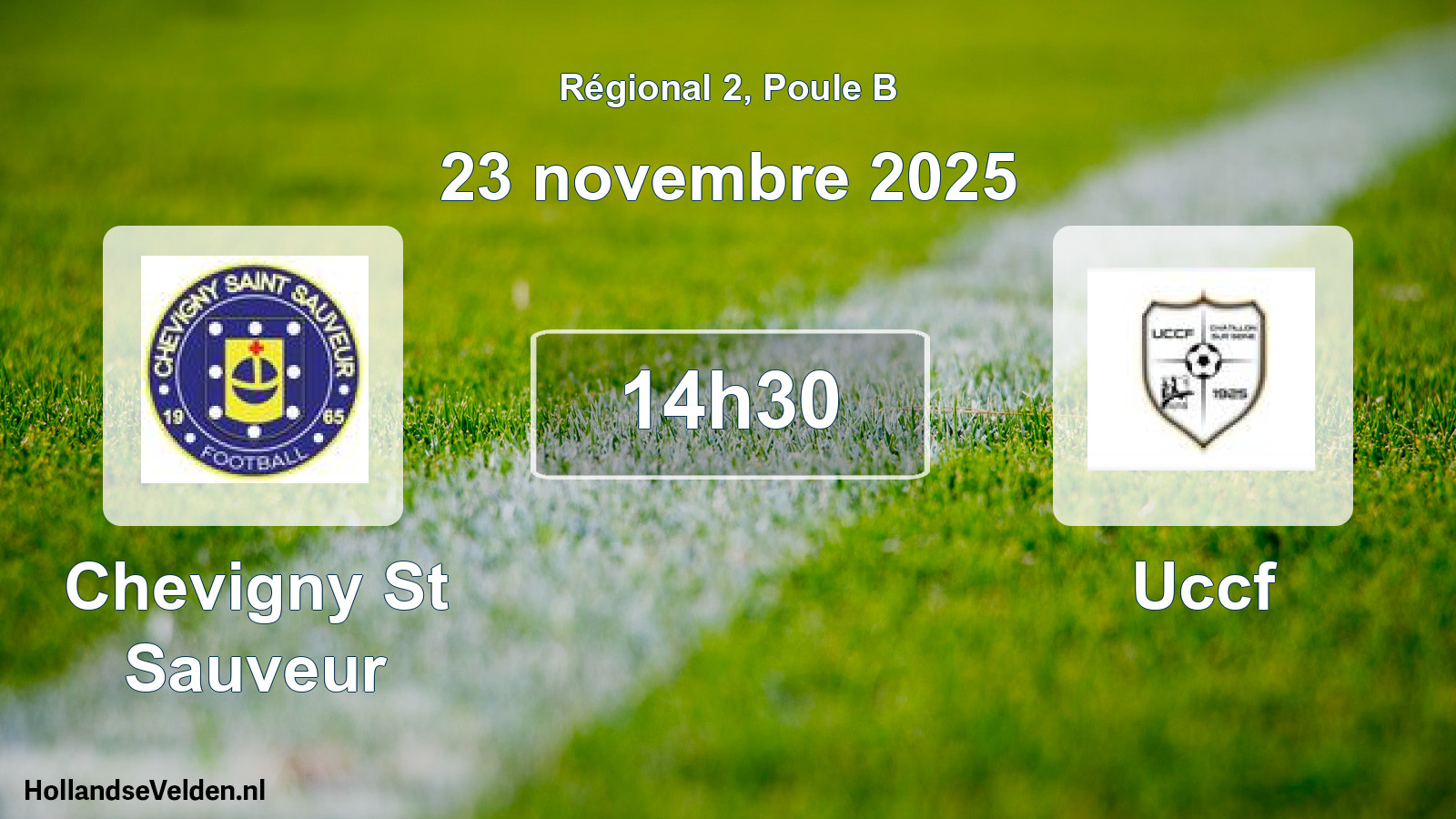 Geplande wedstrijd: Chevigny St Sauveur - Uccf (23 novembre 2025)