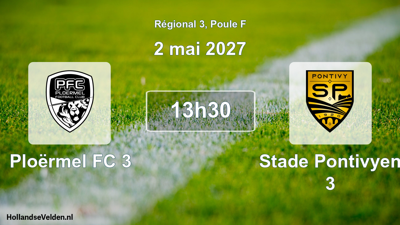 Scheduled Match: Ploërmel FC 3 - Stade Pontivyen 3 (2 May 2027)
