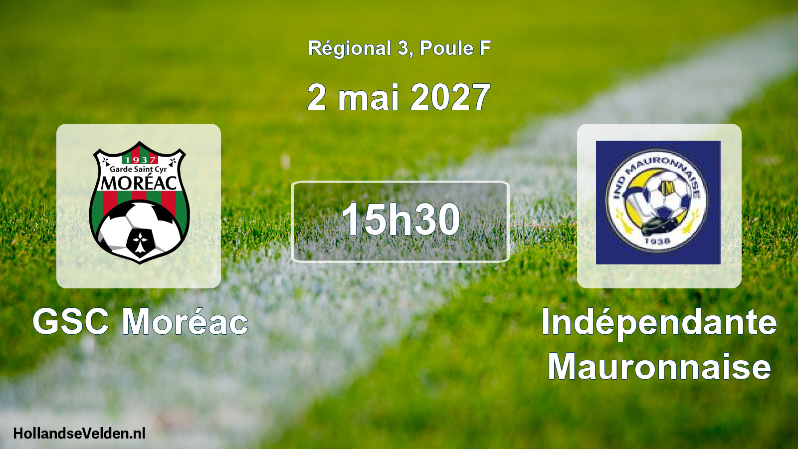 Scheduled Match: GSC Moréac - Indépendante Mauronnaise (2 May 2027)